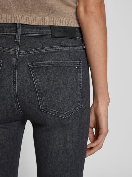 Tommy Hilfiger Skinny fit jeans in 5-pocketmodel Middengrijs gemêleerd - 3