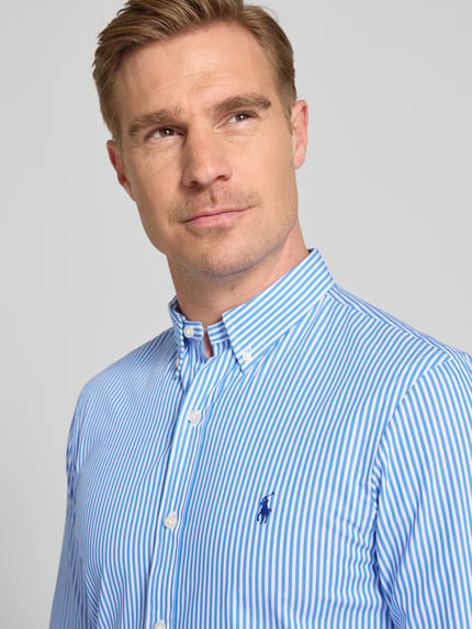 Polo Ralph Lauren Slim Fit Freizeithemd aus Baumwoll-Mix Hellblau 3