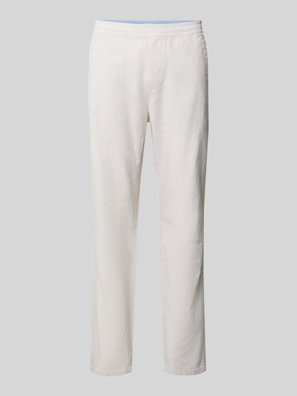 Tom Tailor Gerade Hose aus Leinen-Baumwoll-Mix Beige 2
