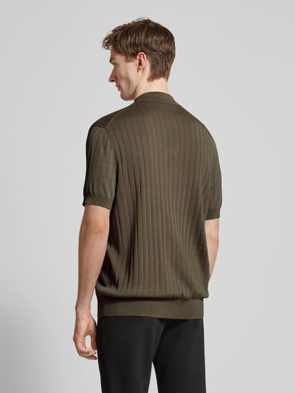 MANGO Regular Fit Polohemd mit Knopfleiste Modell 'ruisenor' Khaki 5