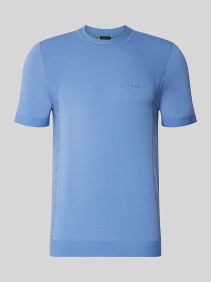 BOSS Green Regular Fit T-Shirt aus Baumwoll-Mix Modell 'MOMENTUM-LITE' Blau 2