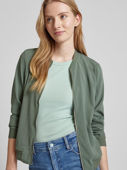 VERO MODA Bomberjack met steekzakken opzij, model 'COCO' Groen - 3