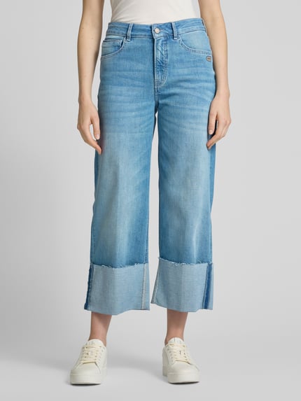GANG Denim-Culotte mit verkürztem Schnitt Modell 'JETTE CULOTTE' Blau 4
