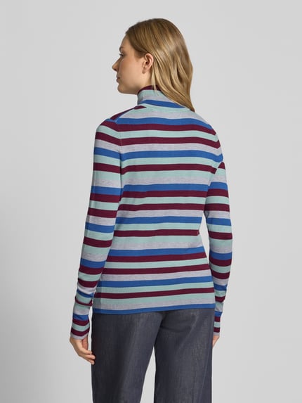 Christian Berg Woman Regular fit coltrui van viscosemix Lichtturquoise - 5