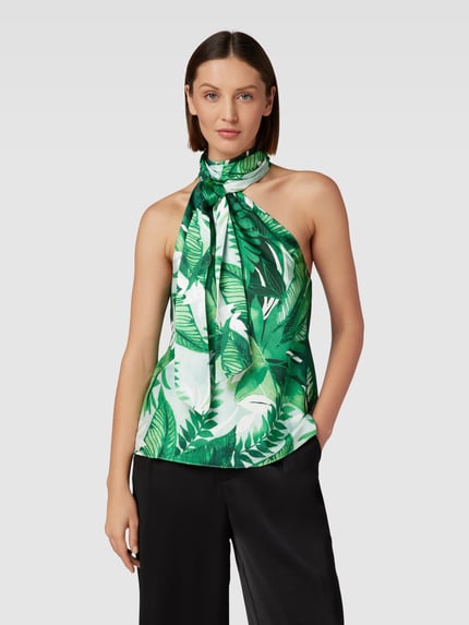 Lauren Ralph Lauren Crop Top mit floralem Allover-Muster Gruen 4