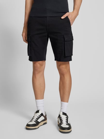 ONLY & SONS Regular Fit Bermudas aus Baumwoll-Mix Modell 'CAM STAGE' Black 4