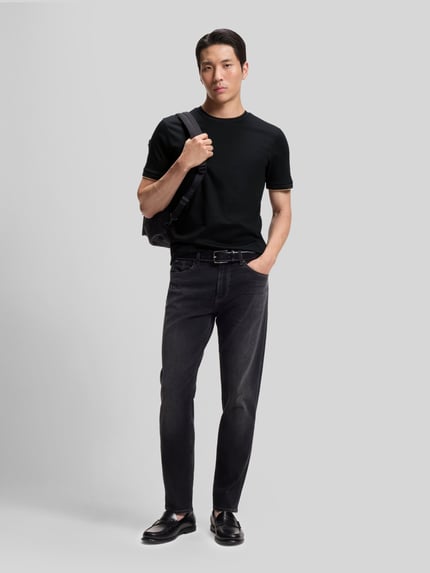BOSS Slim Fit T-Shirt aus reiner Baumwolle Modell 'Tessler 195' Black 1