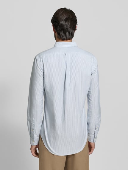 Polo Ralph Lauren Slim Fit Freizeithemd aus reiner Baumwolle Modell 'OXFORD' Hellblau 5