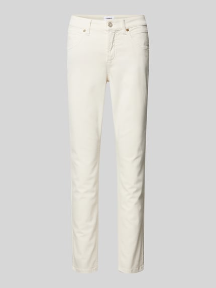 CAMBIO Slim Fit Jeans mit verkürztem Schnitt Modell 'PIPER' Offwhite 2