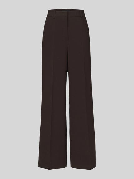 CAMBIO Weite Hose mit Gürtelschlaufen Modell 'ALEXIS' Dunkelbraun 2