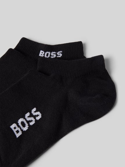 BOSS Sneakersokken met labeldetail in een set van 2 paar Zwart - 2