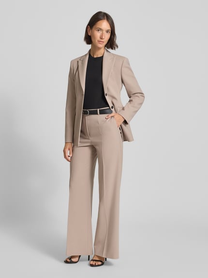 BOSS Regular fit pullover van pure scheerwol, model 'FERPINA' Zwart - 1
