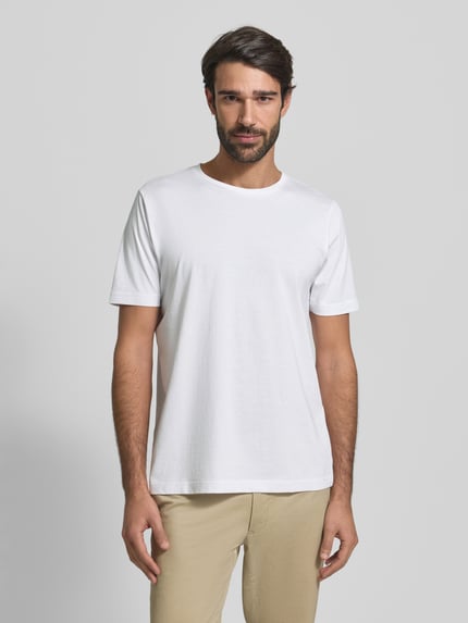 Fynch-Hatton T-Shirt mit Logo-Print Weiss 4