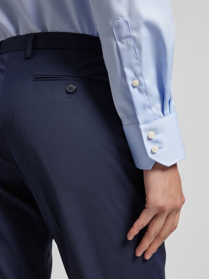 MCNEAL Super spodnie garniturowe o kroju super slim fit z kantami Granatowy 3