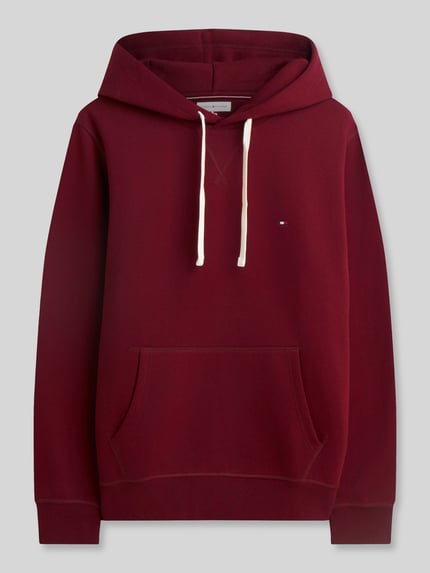 Tommy Hilfiger Regular Fit Hoodie aus Baumwoll-Mix Bordeaux 2