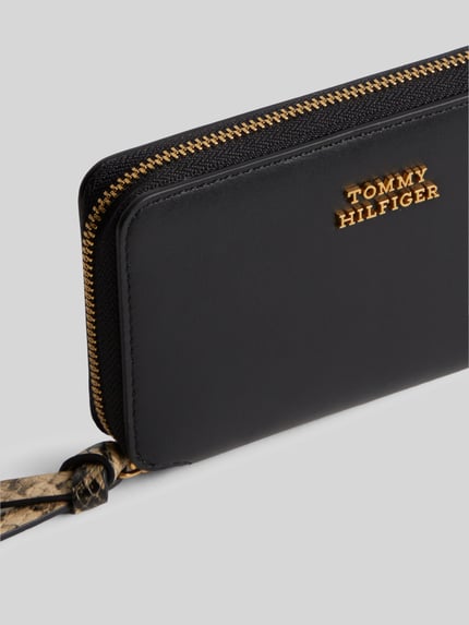 Tommy Hilfiger Portemonnaie aus echtem Rindsleder Black 2