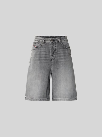 relaxed fit korte jeans van katoen Shop The Look MANNEQUINE