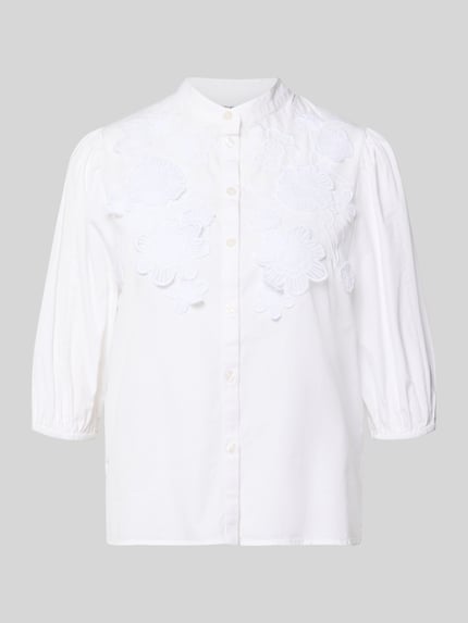 Essentiel Antwerp boxy fit overhemdblouse van puur katoen model 'JORJA' Wit - 2