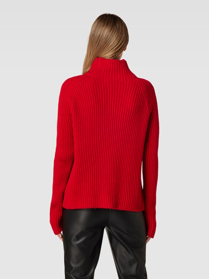 DRYKORN Gebreide pullover met opstaande kraag, model 'ARWEN' Rood - 5