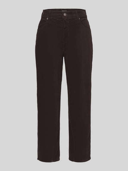 MAC Regular Fit Cordhose mit Label-Patch Modell 'Bobbie' Graphit 2