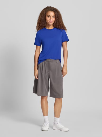 PIECES T-shirt o kroju regular fit z czystej bawełny model ‘RIA’ Królewski niebieski 1