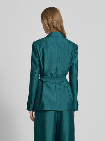 Christian Berg Cocktail Blazer mit Strukturmuster Dunkelgruen Melange 5