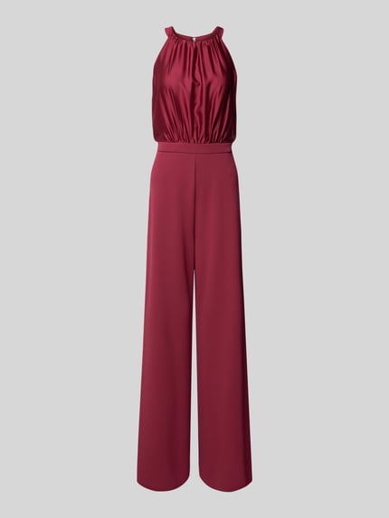 SWING Jumpsuit mit Taillenpasse Dunkelrot 2