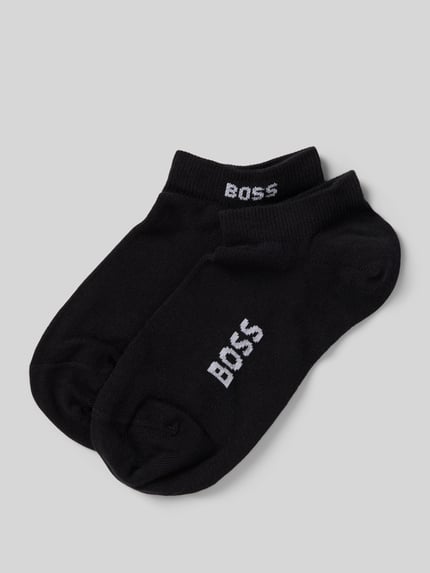 BOSS Sneakersokken met labeldetail in een set van 2 paar Zwart - 1