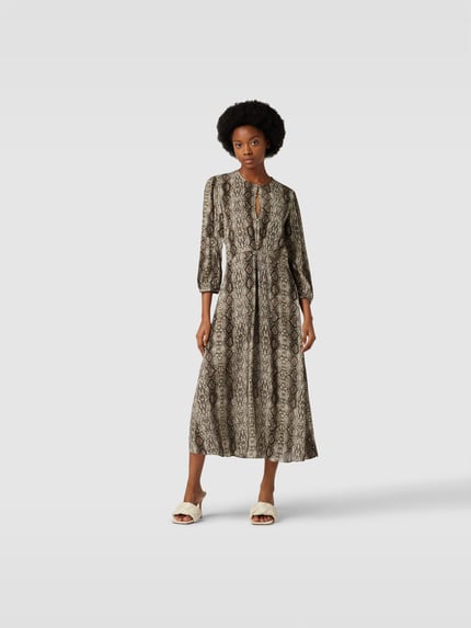 BAUM & PFERDGARTEN Maxikleid mit Seide-Anteil GELB 4