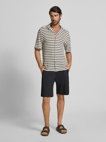 Strellson Regular Fit Freizeithemd mit Allover-Muster Modell 'CLIRO' Black 1