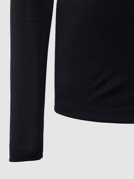 HANRO Longsleeve Turtleneck aus Woll-Seide-Mix Black 2