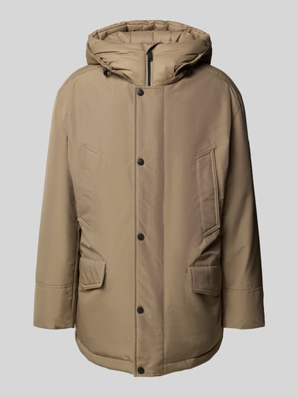 BOSS Orange Relaxed Fit Parka mit Kapuze Modell 'OSIASS1' Oliv 2
