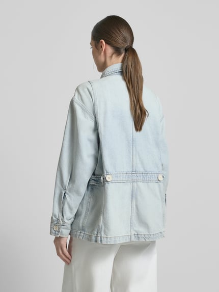 Tommy Hilfiger Kurtka jeansowa o kroju oversized z mieszanki bawełny i lyocellu Jasnoniebieski 5