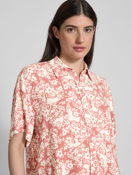 Jake*s Studio Woman Bluzka o kroju relaxed fit z wiskozy z rękawem o dł. 1/2 Terakotowy 3