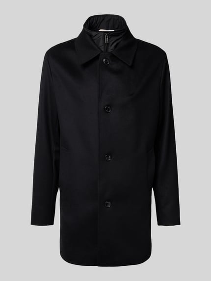 BOSS Regular Fit Wollmantel mit Kaschmir-Anteil Modell 'CLARK' Black 2