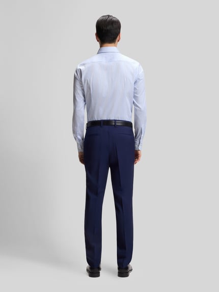 BOSS Slim Fit Businesshemd aus Baumwoll-Mix Modell 'HANK-SP' Blau 5