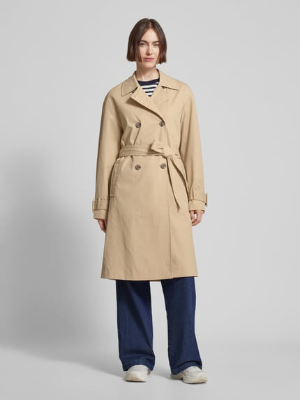 Tom Tailor Trenchcoat met strikceintuur Beige - 4