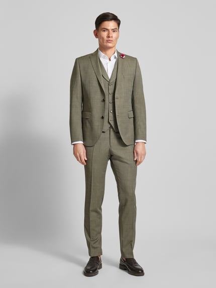 CG – CLUB of GENTS Pantalon van viscosemix, model 'Pascal' Kaki - 1