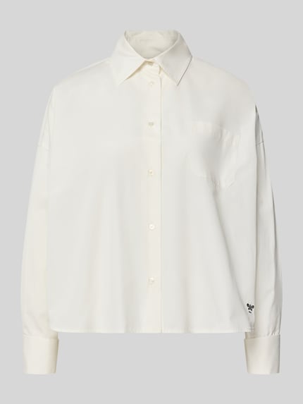 Loose Fit Langarmbluse aus reiner Baumwolle Modell 'OVATTA' Shop The Look MANNEQUINE
