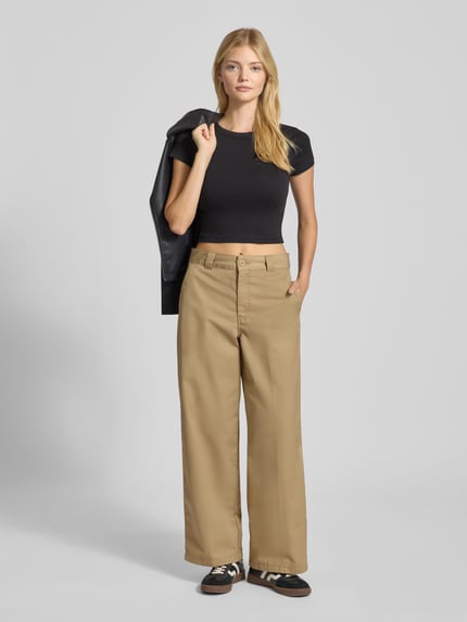 Carhartt Work In Progress Stoffhose mit französische Eingrifftaschen Beige 1