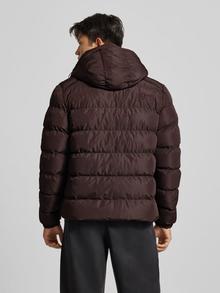 Superdry Steppjacke mit Label-Stitching und Kapuze Bordeaux 5