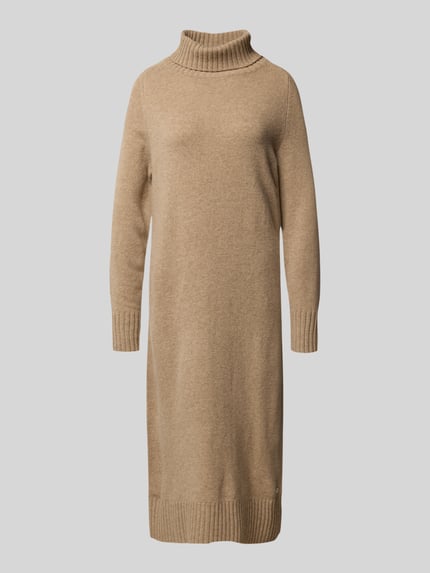 Fynch-Hatton Strickkleid mit Rollkragen Beige 2