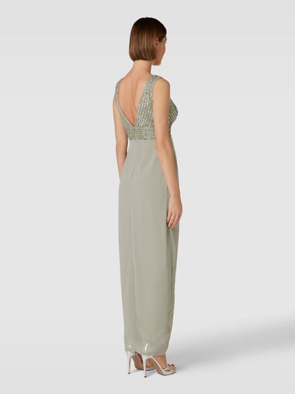 Lace & Beads Abendkleid mit Paillettenbesatz Mint 5