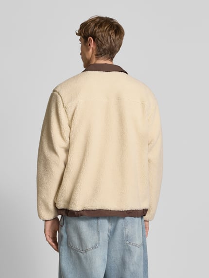 Levi's® Fleecejacke mit Brusttasche Modell 'JOONIE' Beige 5