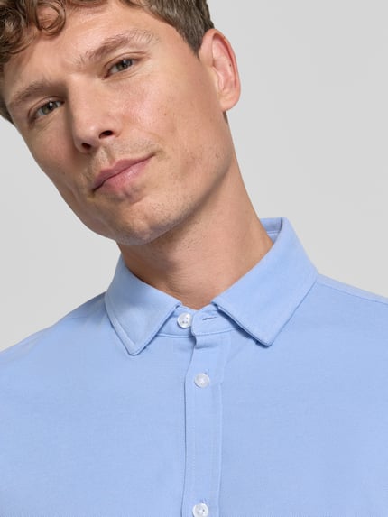 CINQUE koszula o kroju slim fit biznes z mieszanka bawełny Jasnoniebieski 3