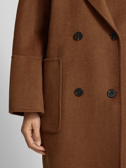 Marc O'Polo relaxed fit mantel van wolmix Camel - 3