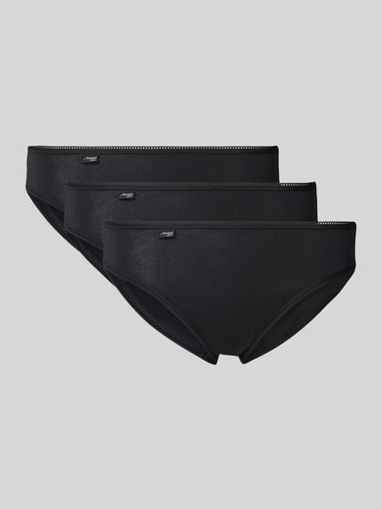 Sloggi Slip met labeldetail in een set van 3 stuks Zwart - 1