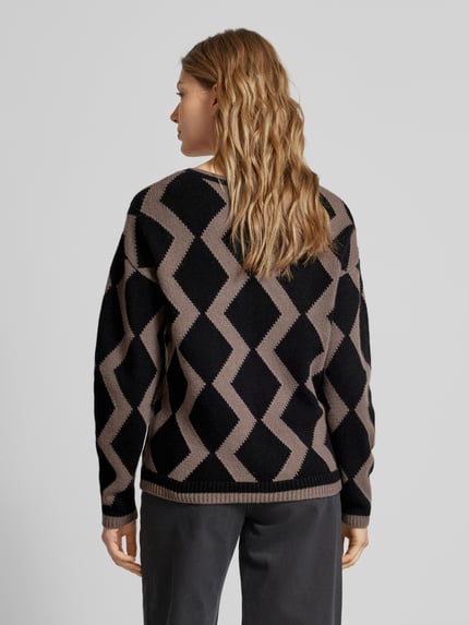 Fynch-Hatton Oversized Strickpullover aus reiner Wolle Black 5