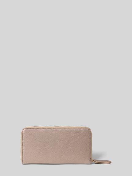 Valentino Bags Portemonnaie mit umlaufendem Reißverschluss Metallic Rosa 2