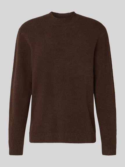 JACK & JONES Premium Strickpullover mit Polokragen Modell 'MAVERICK' Schoko 2